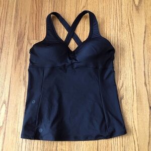 Athleta Black Tankini Swimsuit Top - Medium
